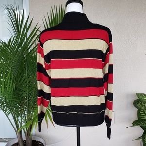 Dress Barn Sweaters - Dressbarn black, shimmer gold, and red sweater Dress Barn Sweaters - Dressbarn black, shimmer gold, and red sweater